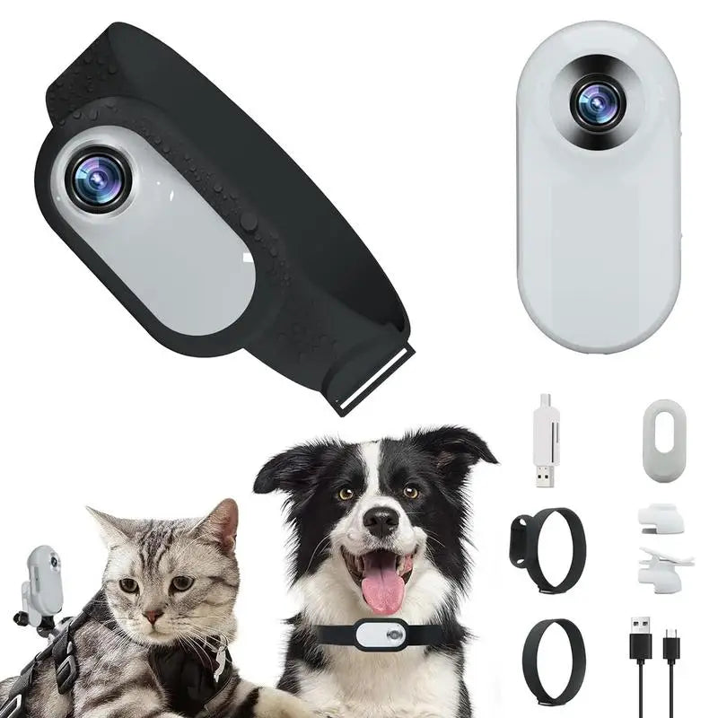 Pet Collar Camera No Wifi Required HD Mini Sports Camera Cat Camera