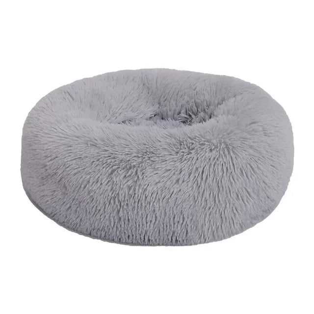 Round Cat Nest Plush Soft Mat For Small Dogs Cats Nest Fluffy Kennel