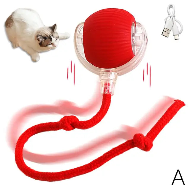 Interactive Cat Toy Ball Super Drive Cat Rolling Balls With Bird Chirping