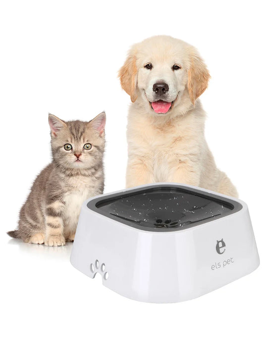 Slow Water Feeder Dispenser Cat Dog Water Bowl Carried Floating Bowl